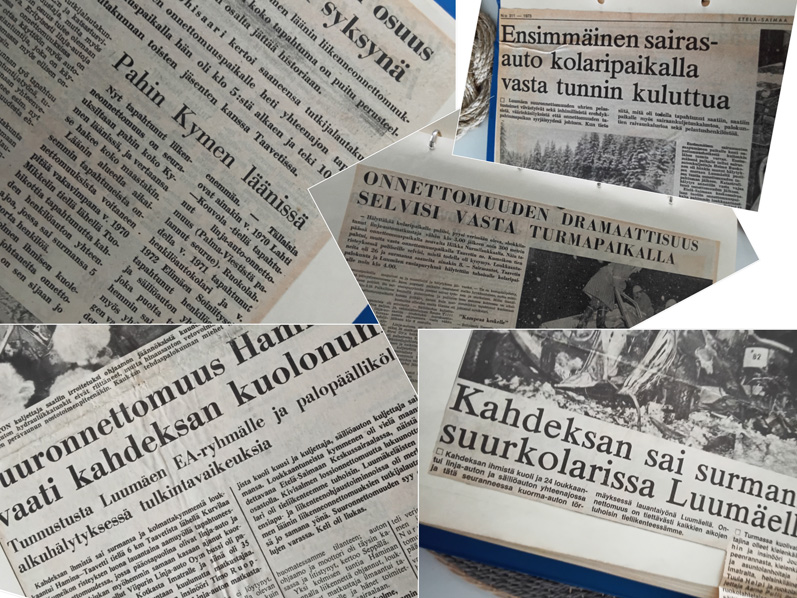 Lähteet: Kouvolan Sanomat, Etelä-Saimaa, Helsingin Sanomat, Luumäen Lehti.